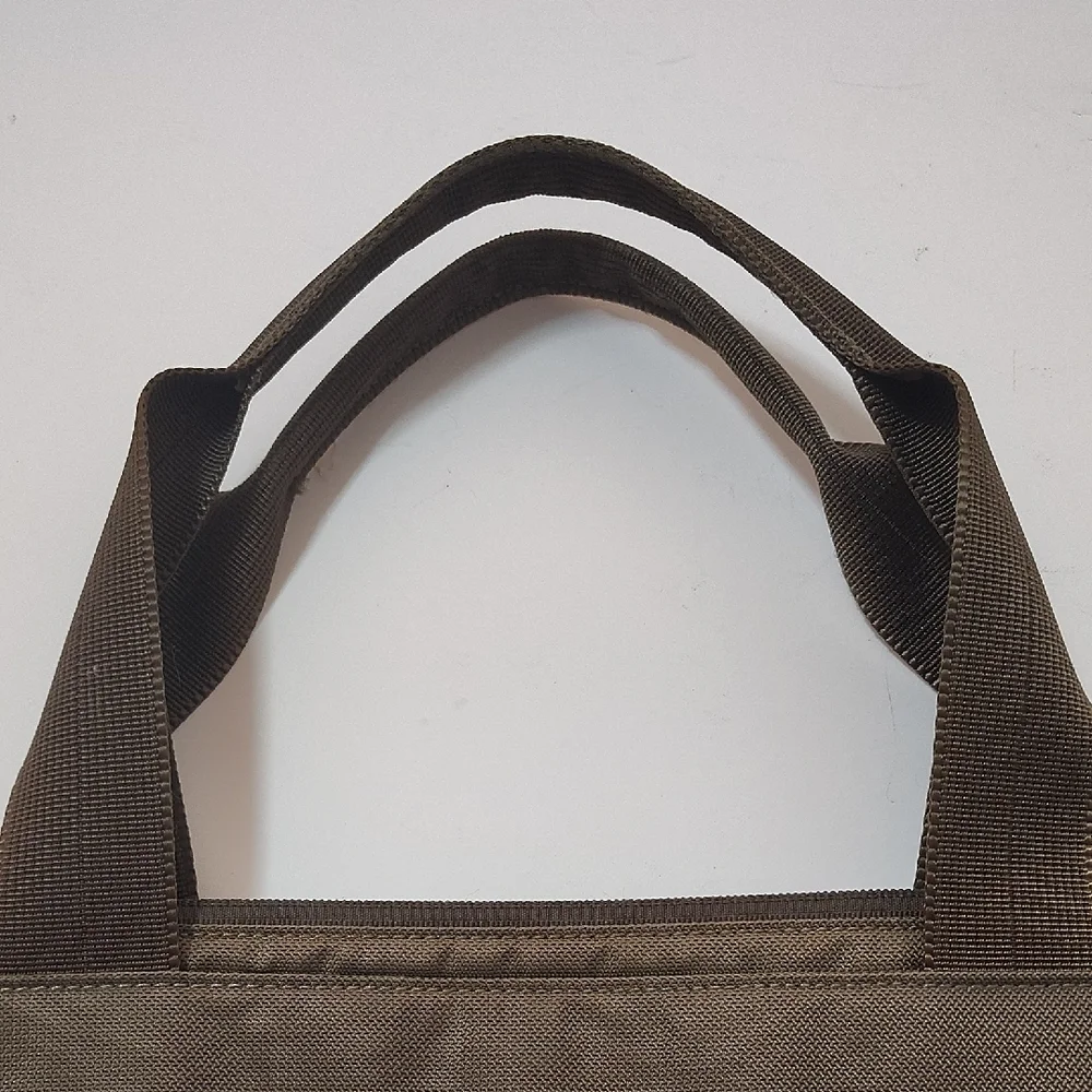 Tumi T Tech Olive Army Green Ballistic Nylon Tote Bag Water Bottle Slot